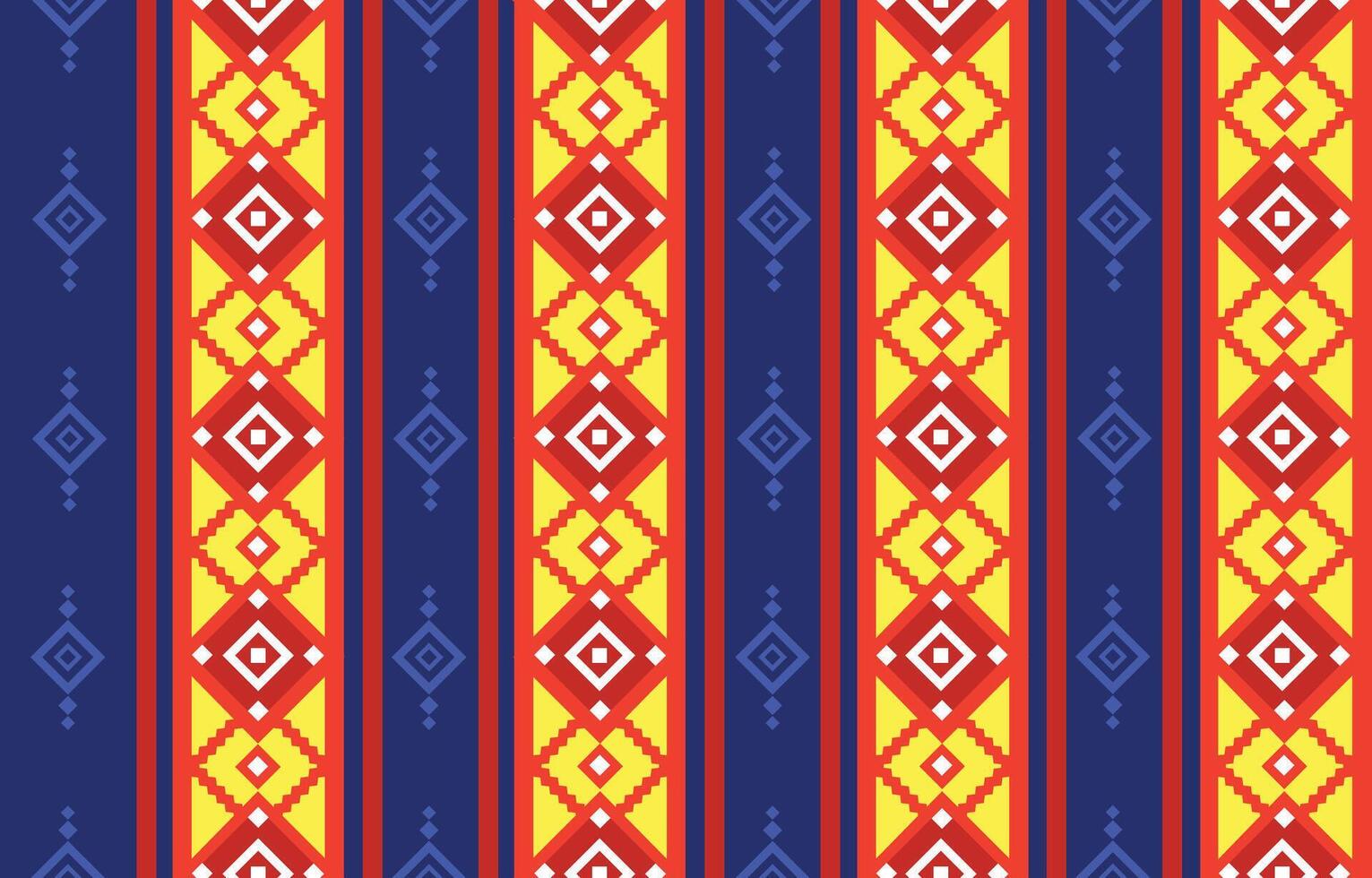 Thai inspired ethnic pattern vector