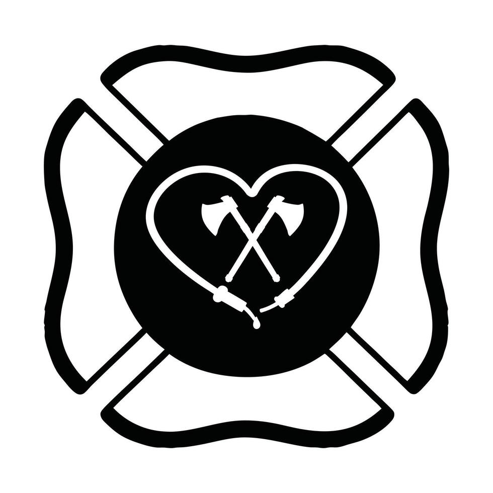 Fire Department Firefighter Clipart for Custom Graphic Design vector