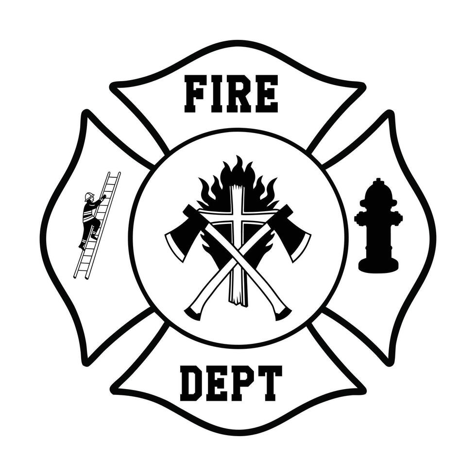 Firefighter Clipart for Fire Department Illustration and Artworks vector
