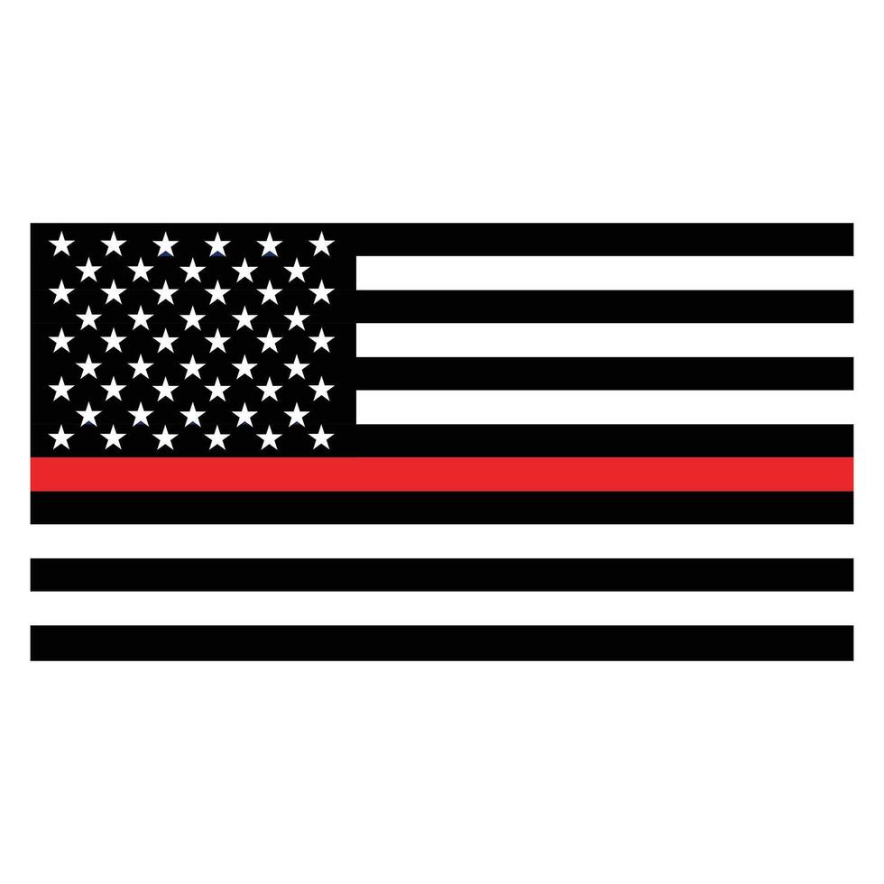 American Flag Firefighter Clipart and Fire Department Design vector
