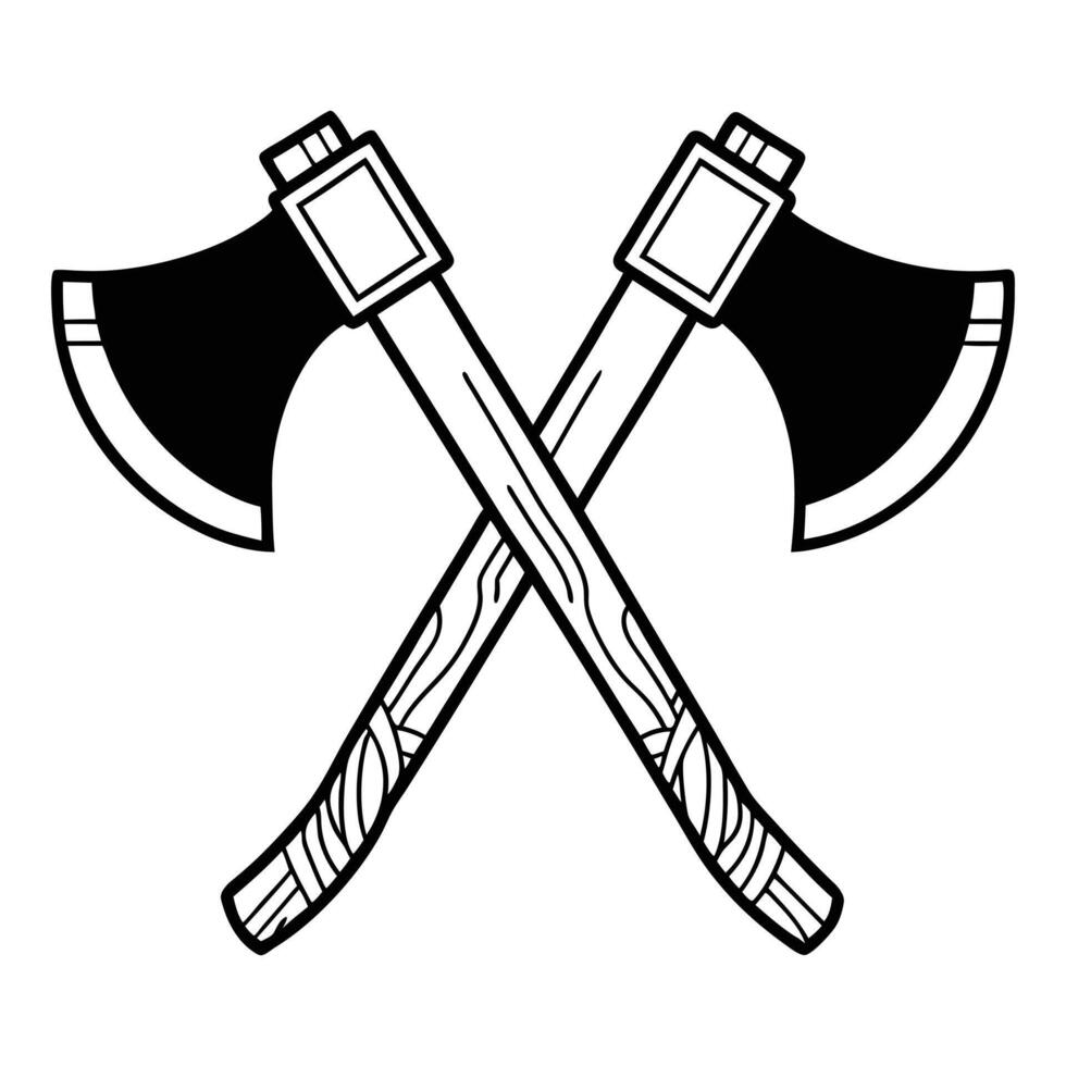 Firefighter AXE Clipart Design for Fire Department Projects vector