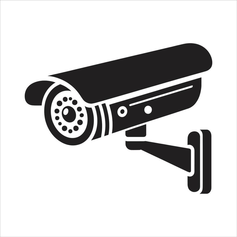 CCTV Security Camera Illustration for Surveillance, Home Safety, Monitoring System, and Privacy Protection Design vector