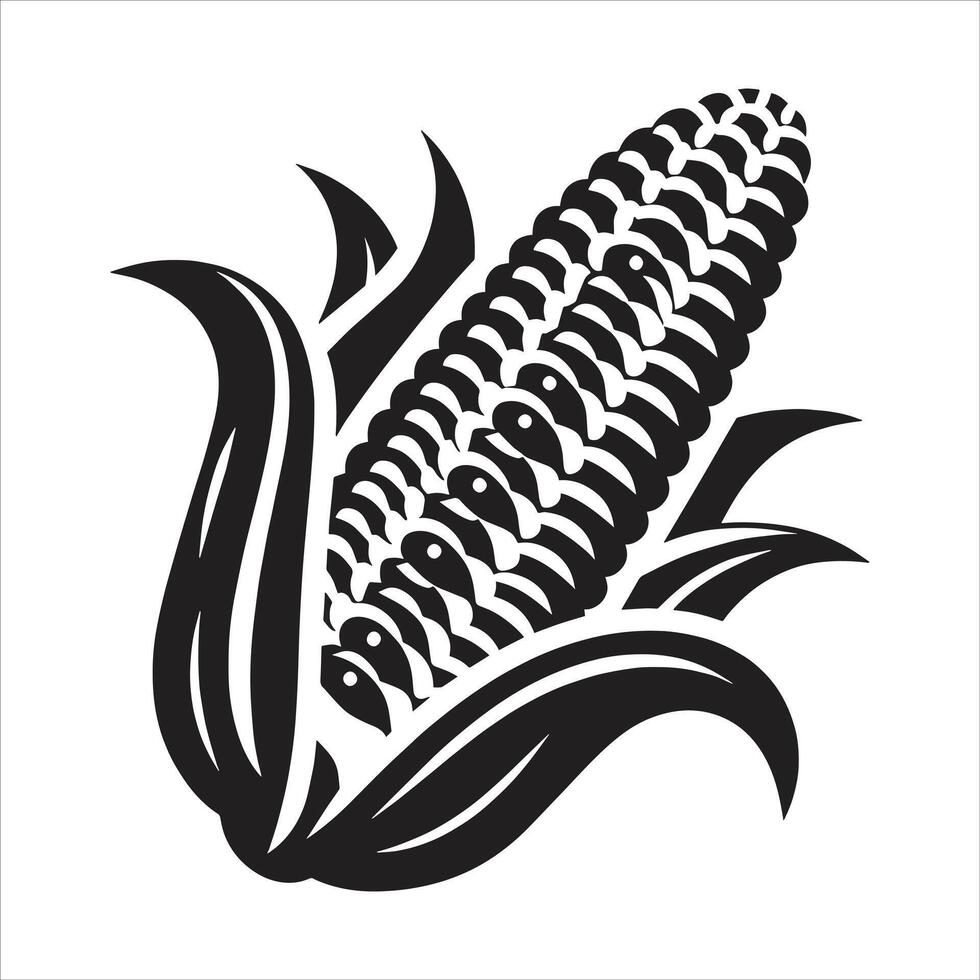 Corn icon on white background vector