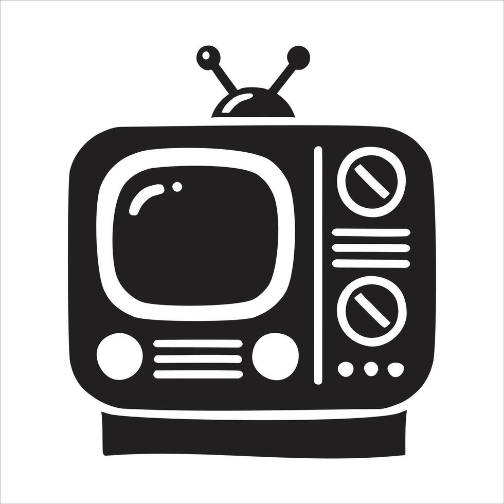 Tv icon illustration vector