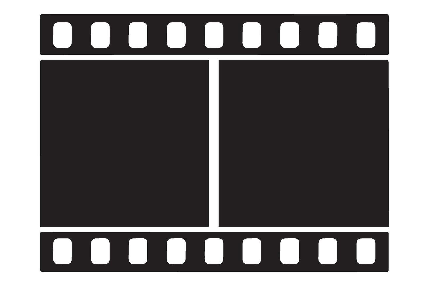 Film strip art design element for movie projects vector