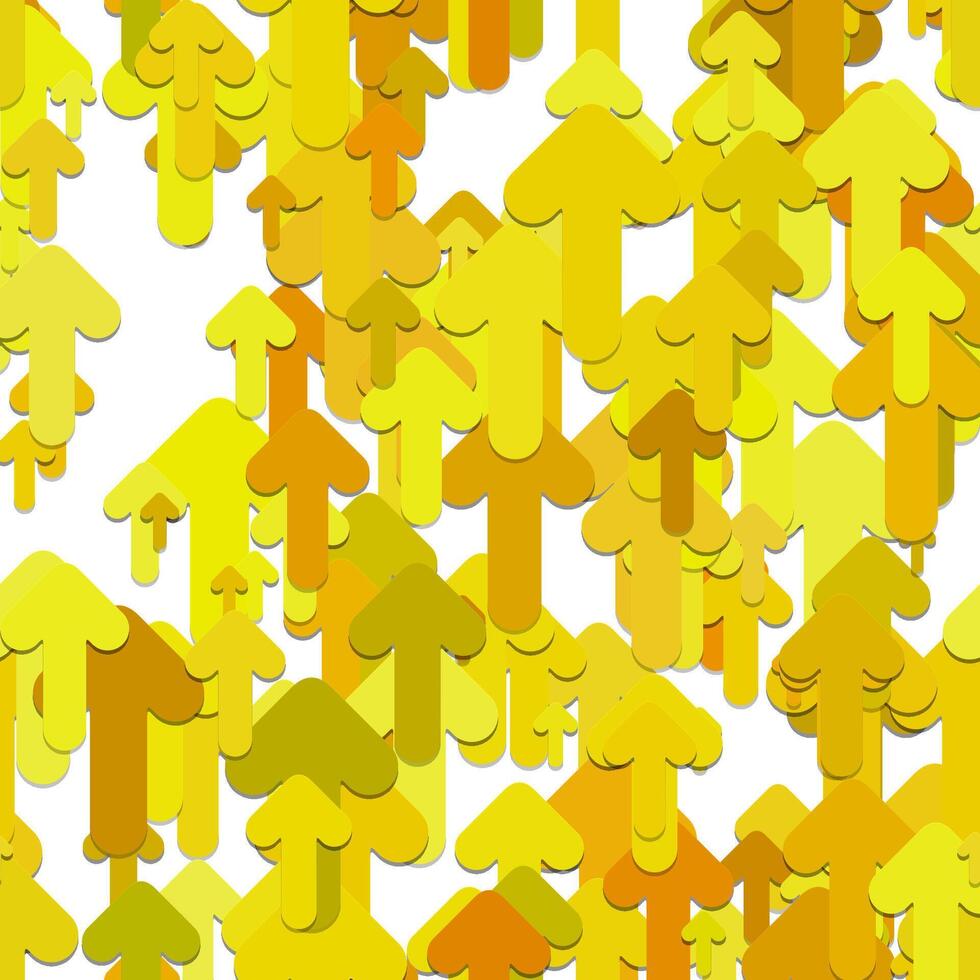 Yellow arrows on white background vector