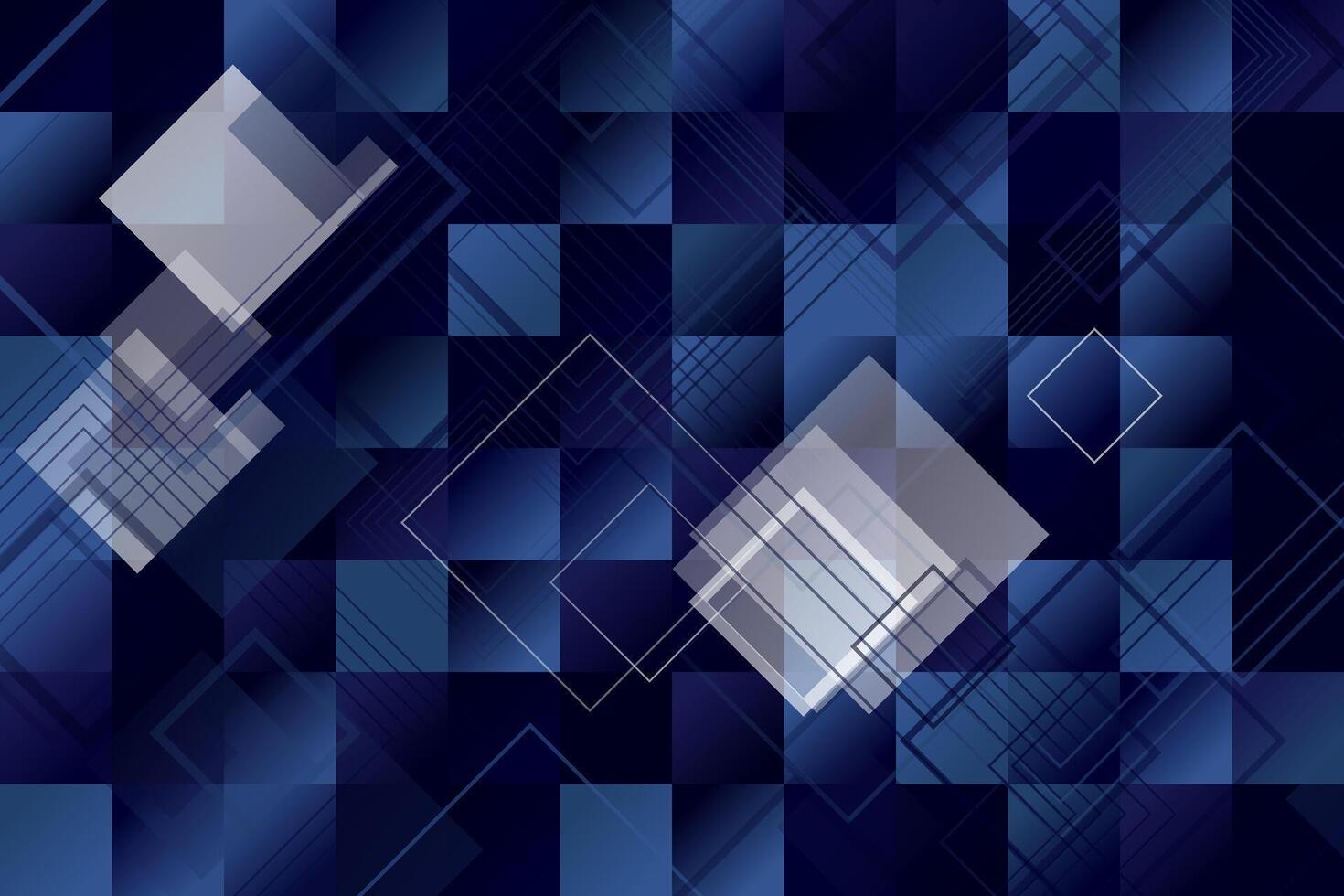 Abstract blue and white geometric background vector