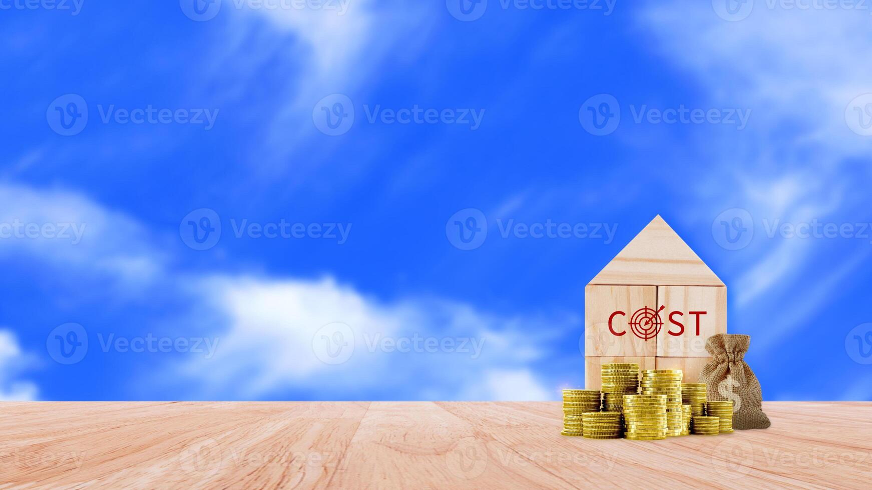 Cost reduction concept, Expenses and saving money, Business strategy and project management, costs reduction, efficient business and budget cutting. photo
