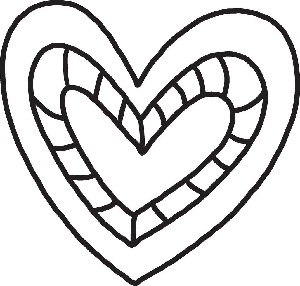 black and white heart Artwork vector