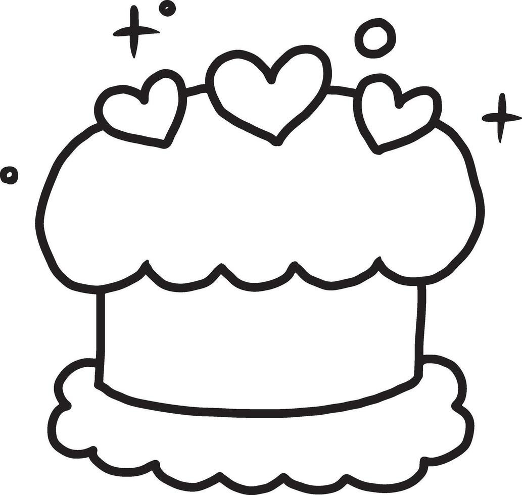 illustration of a cake Artwork vector