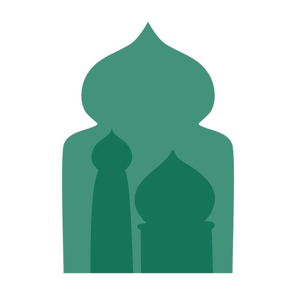 Ramadan karem mosque silhouette element illustration vector