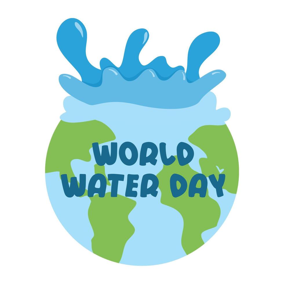 concept of ecology and world water day vector