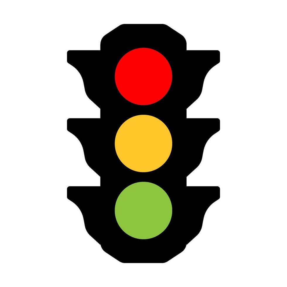 Traffic lights icon simple design vector