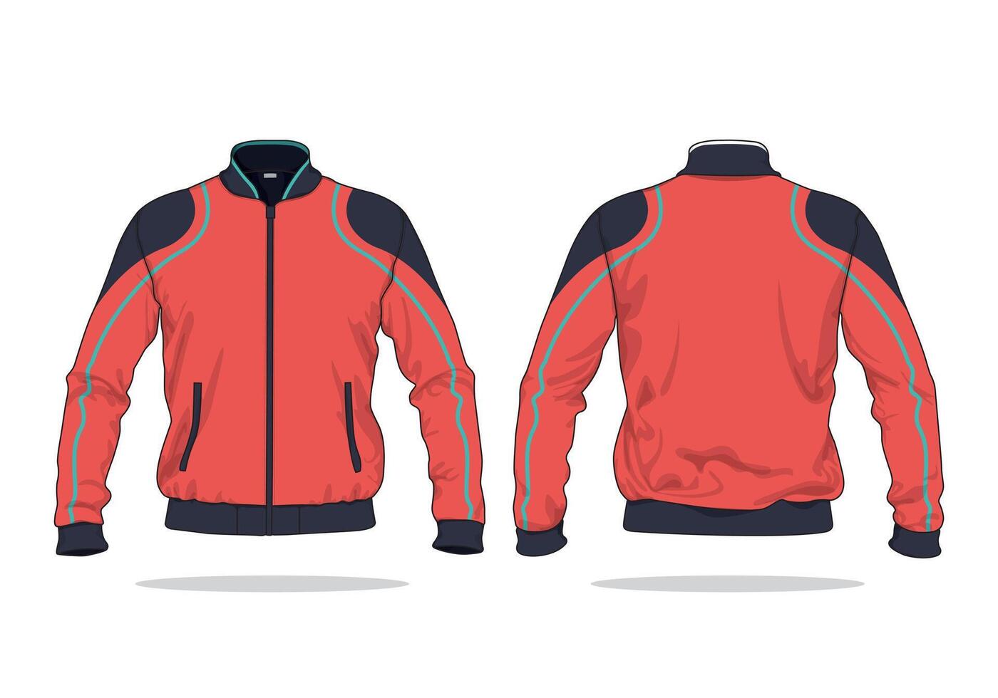 Jacket Apparel design template for men vector
