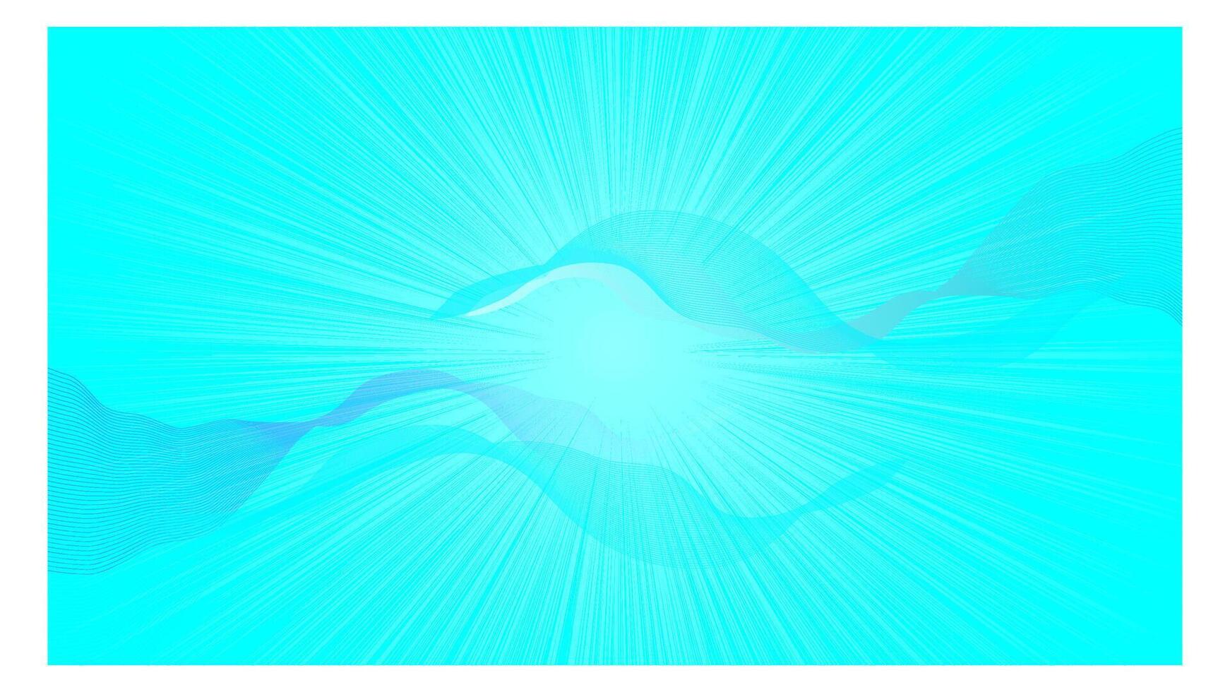 abstract blue bright with wavy line background illustration vector