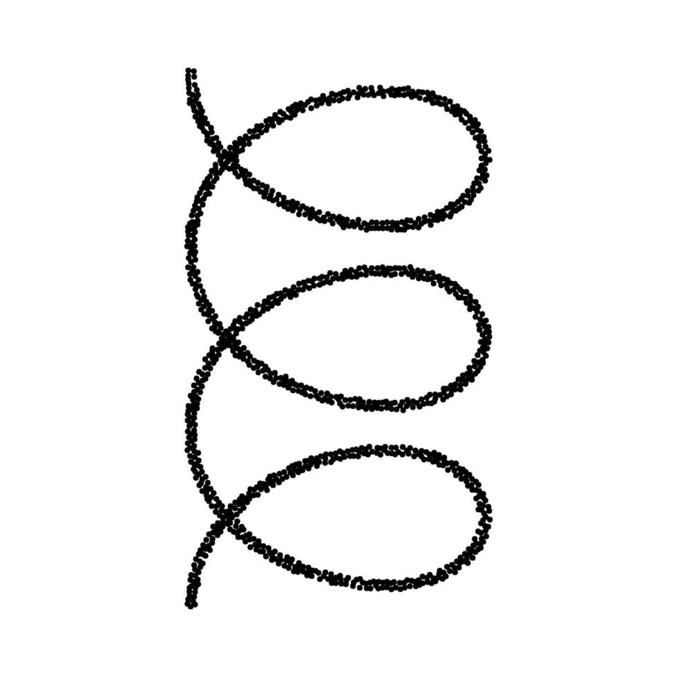 A black and white drawing of a spiral vector