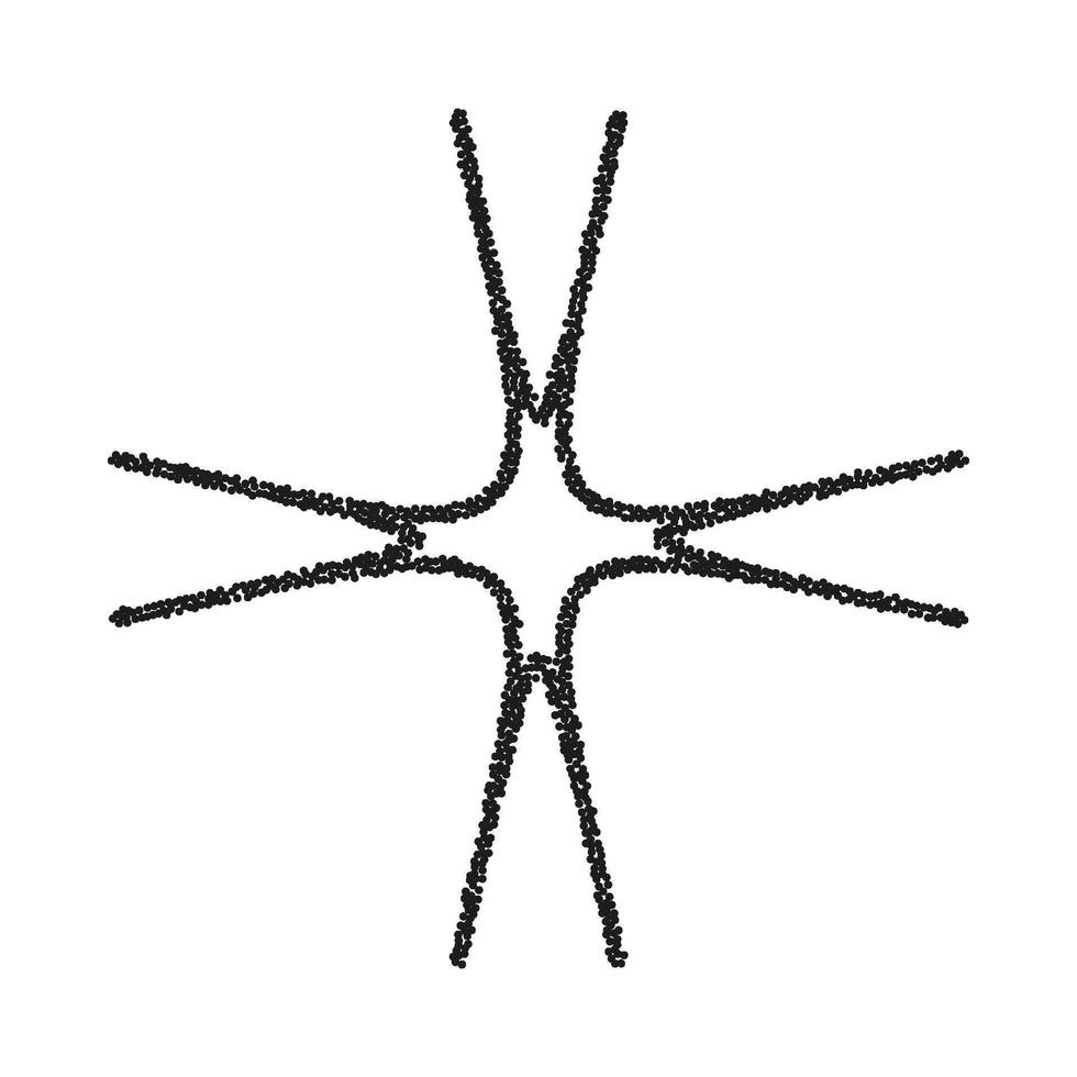 A black and white drawing of a star vector