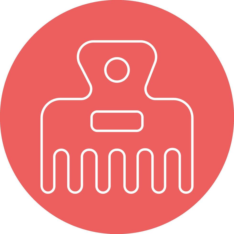 AFRO Comb illustration with isolated background vector