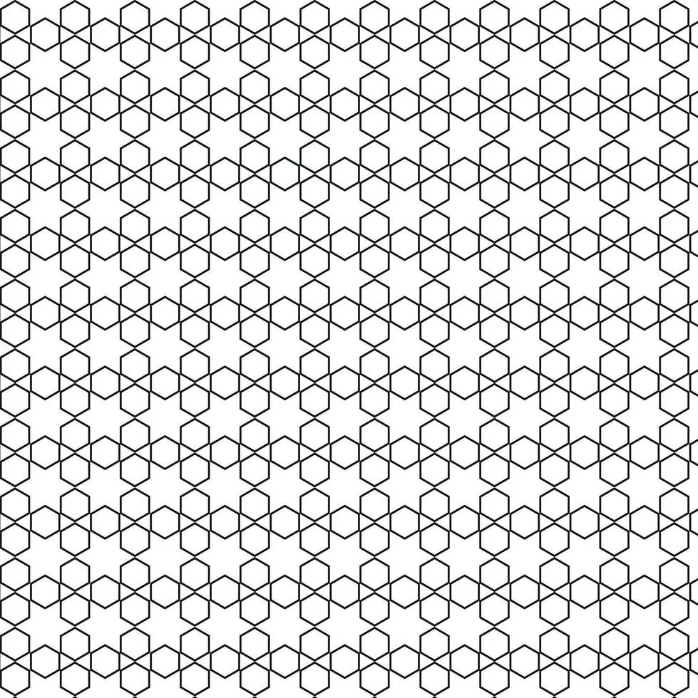 Hexagon Line Art Pattern vector