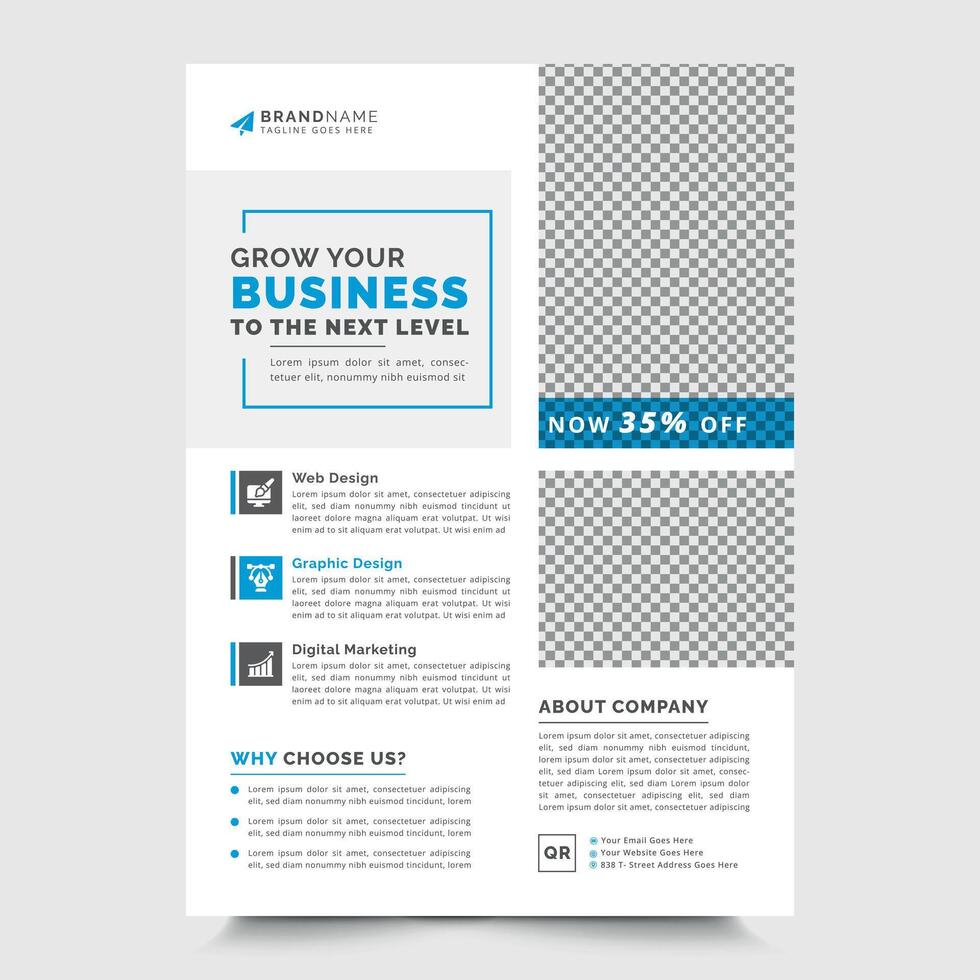 A4 size annual report flyer brochure template cover design business advertisement magazine ads vector