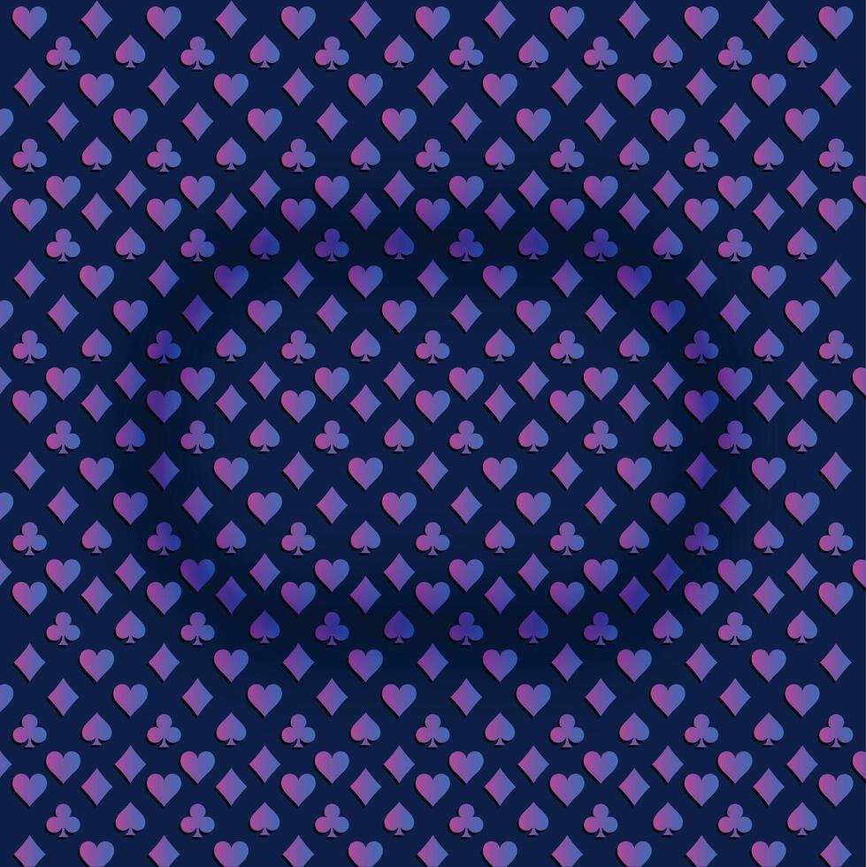 Playing card icons texture Background vector