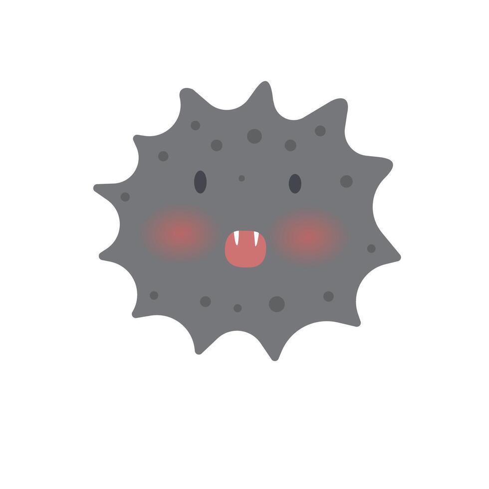 air pollution with dust PM2.5 character concept vector