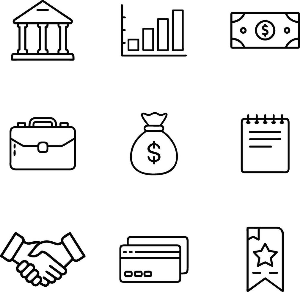 Best Business and Finance Icons for Websites and Apps vector