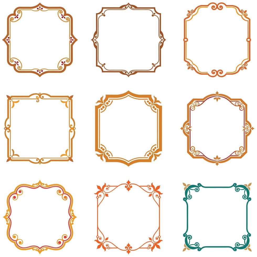 Classic and Elegant Vintage Frame Styles for Every Occasion vector