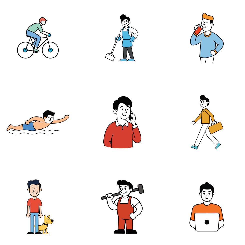 Top Activities for Men to Stay Active and Engaged vector