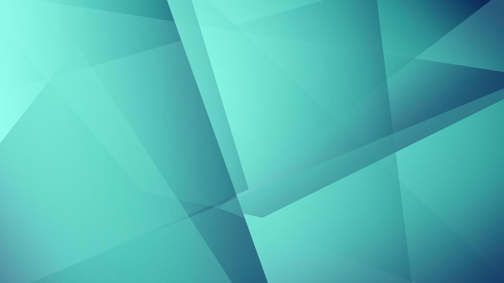 Abstract Geometric Design with Turquoise and Blue vector