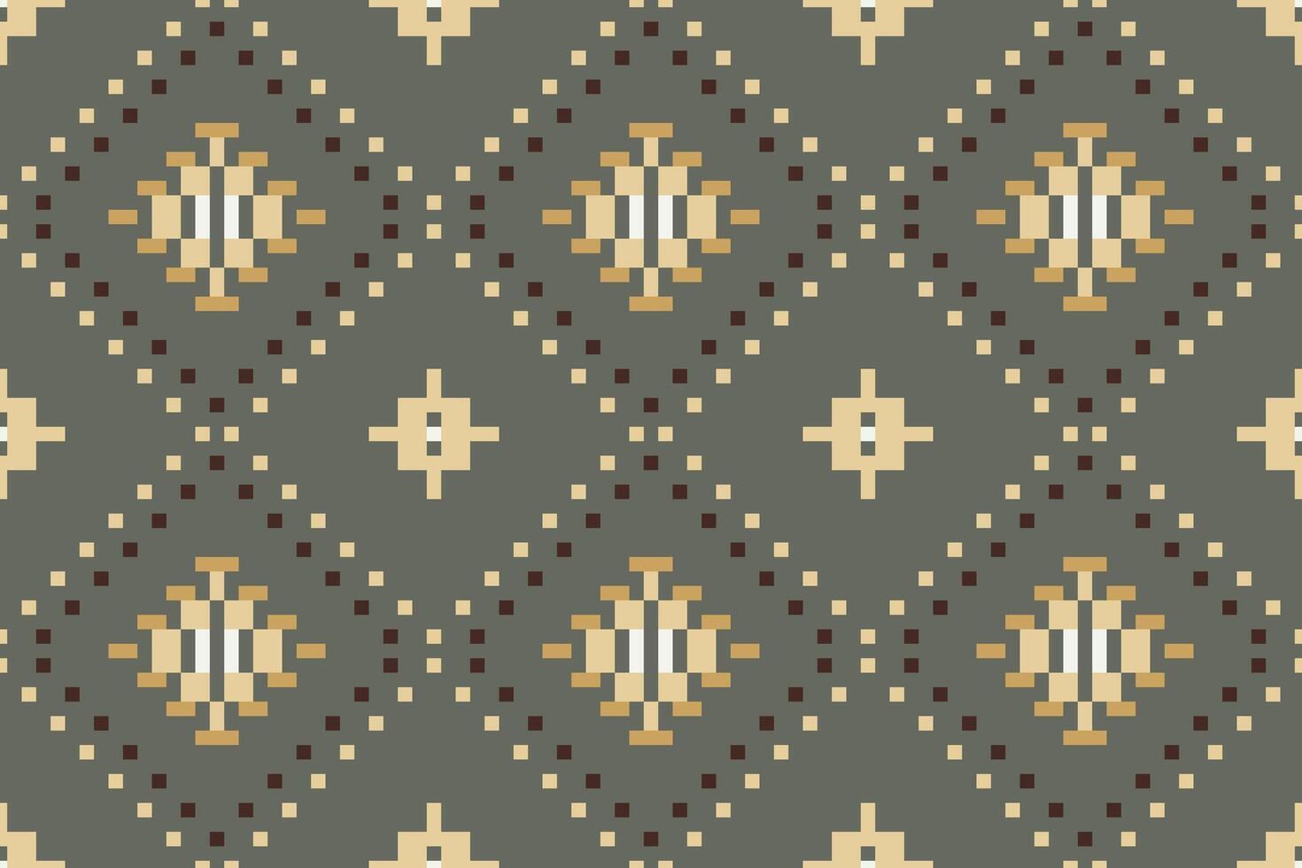 Pillow Traditional Japanese Patternfolk Embroidery, Aztec Geometric Ornament Print. Design for Carpet, Wallpaper, Clothing, Wrapping, Fabric vector