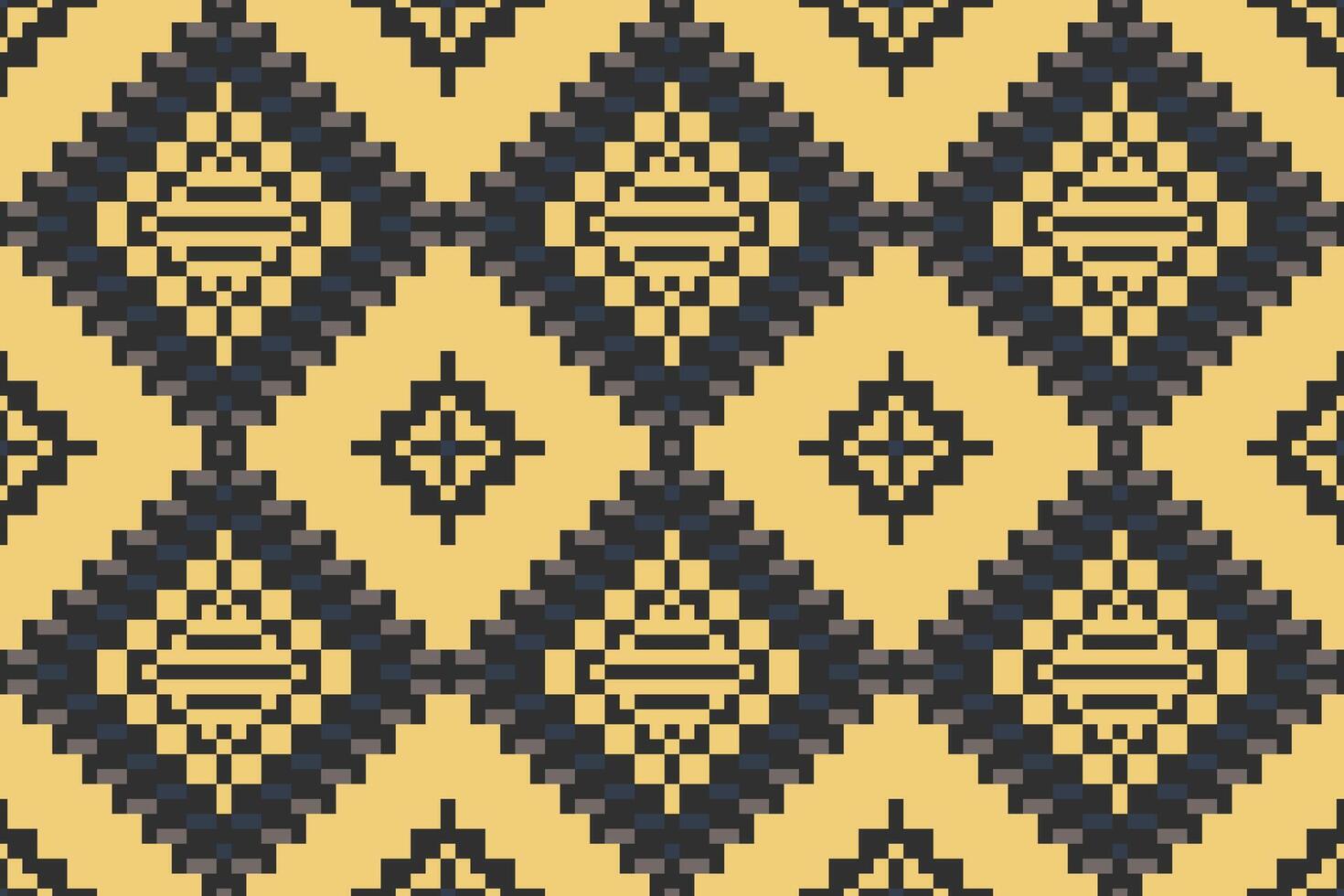 Stripes Background Ikat Pattern Meaningfolk Embroidery, Aztec Geometric Ornament Print. Design for Carpet, Wallpaper, Clothing, Wrapping, Fabric vector