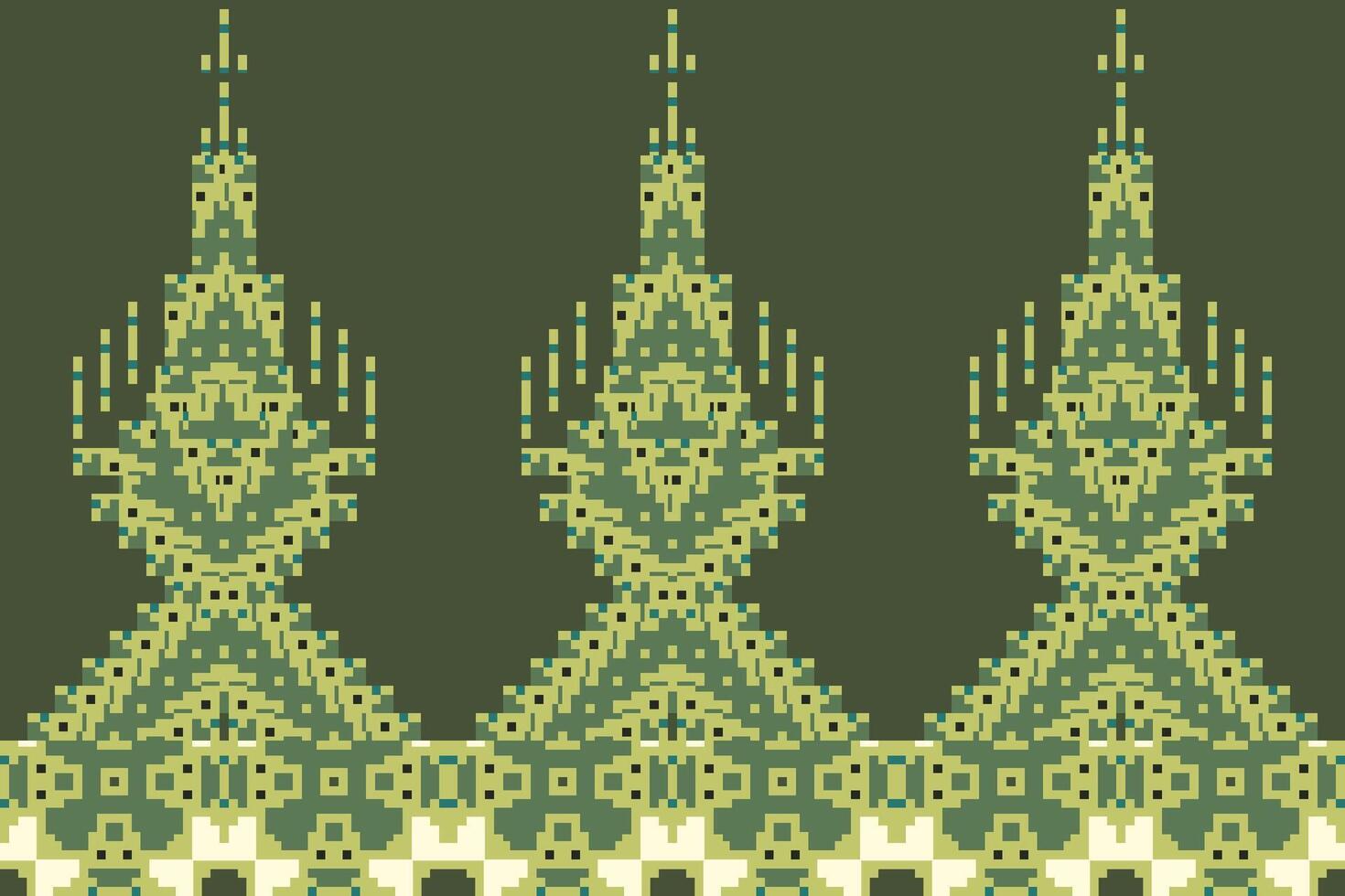Retro Ndebele Traditional Pattern Artfolk Embroidery, Aztec Geometric Ornament Print. Design for Carpet, Wallpaper, Clothing, Wrapping, Fabric vector