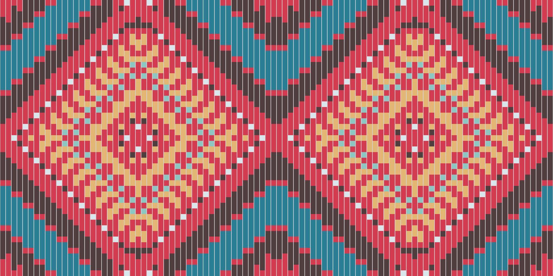 Oriental Traditional Japanese Patternfolk Embroidery, Aztec Geometric Ornament Print. Design for Carpet, Wallpaper, Clothing, Wrapping, Fabric vector