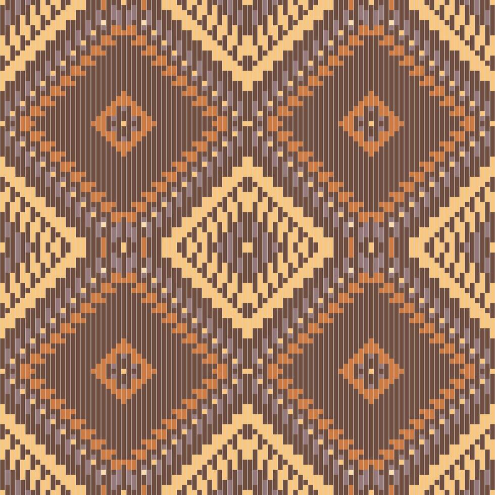 Sari Pattern Geometric Islamic Patternfolk Embroidery, Aztec Geometric Ornament Print. Design for Carpet, Wallpaper, Clothing, Wrapping, Fabric vector