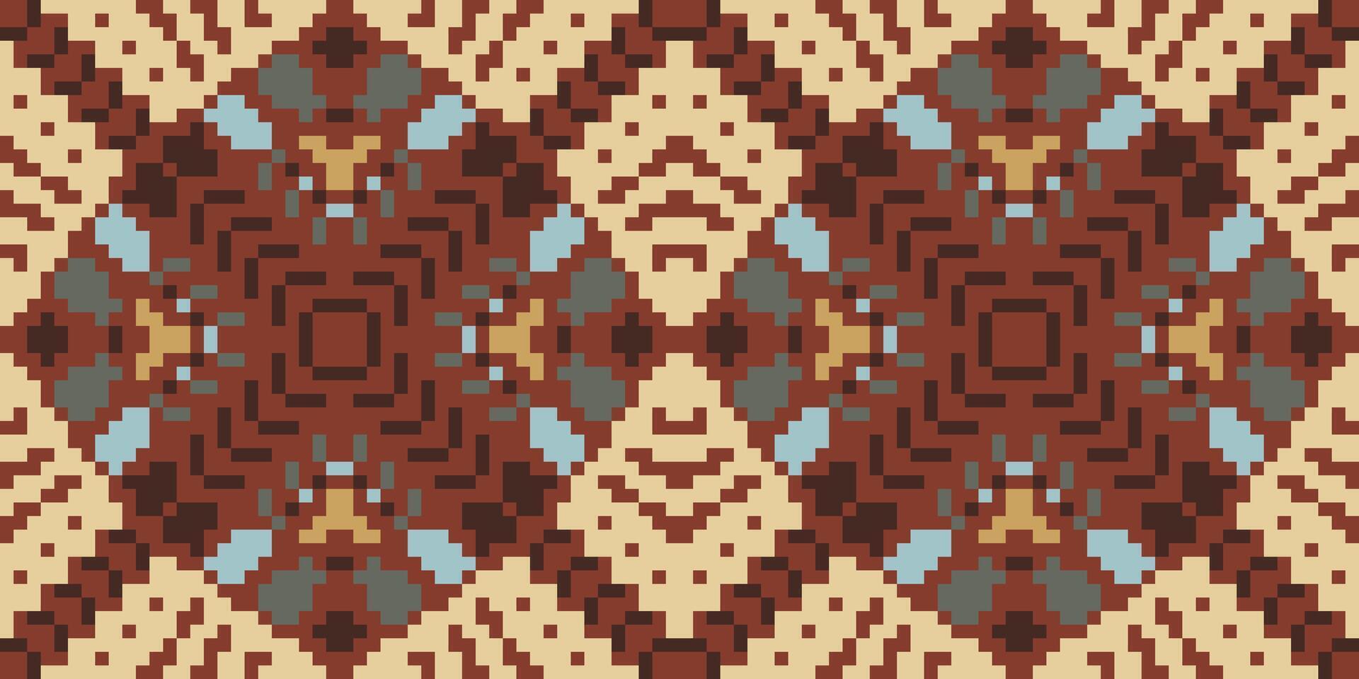 Antique Geometrical Pattern Designfolk Embroidery, Aztec Geometric Ornament Print. Design for Carpet, Wallpaper, Clothing, Wrapping, Fabric vector