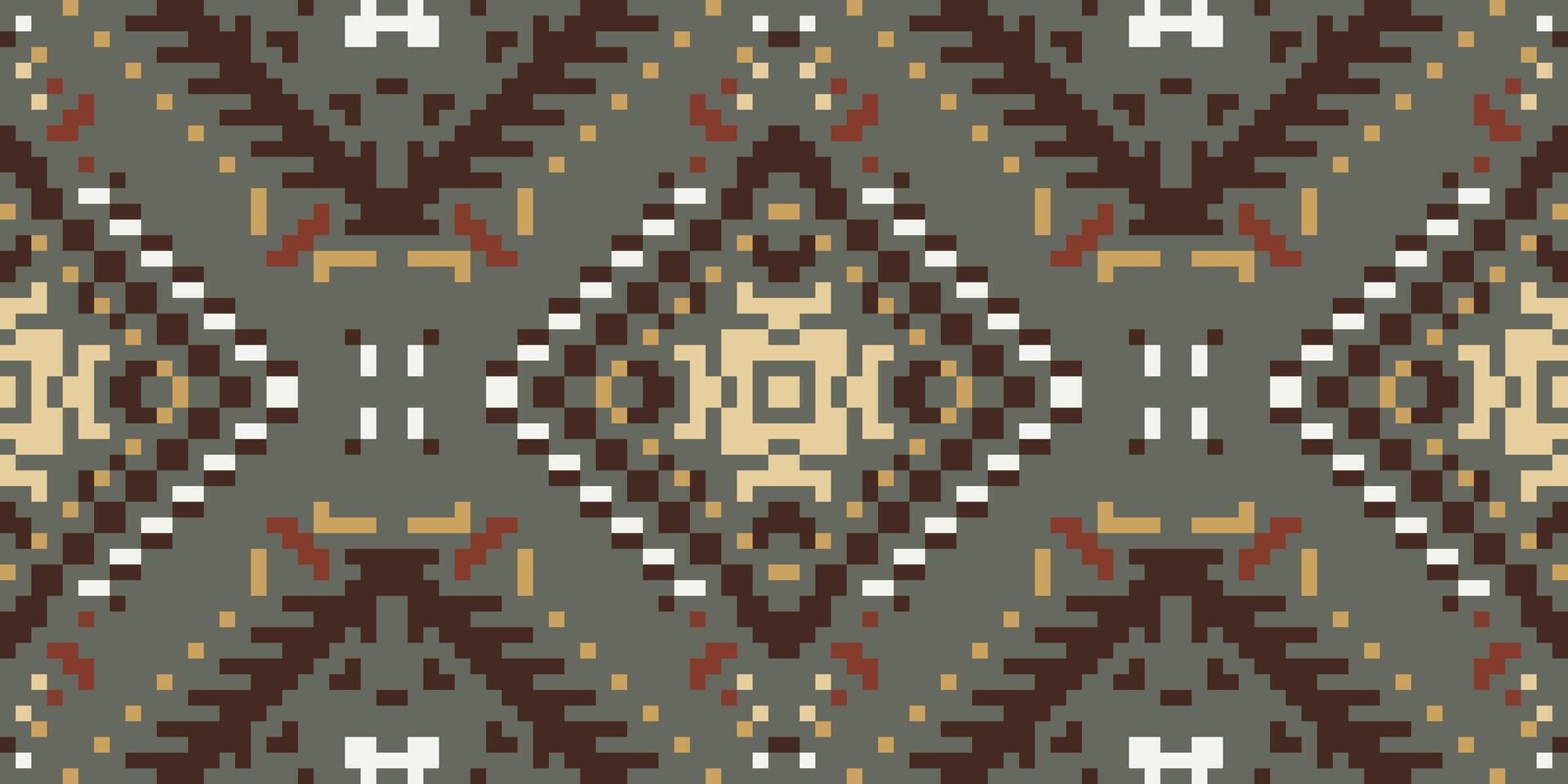 Pakistan Abstract Geometric Pattern Backgroundfolk Embroidery, Aztec Geometric Ornament Print. Design for Carpet, Wallpaper, Clothing, Wrapping, Fabric vector