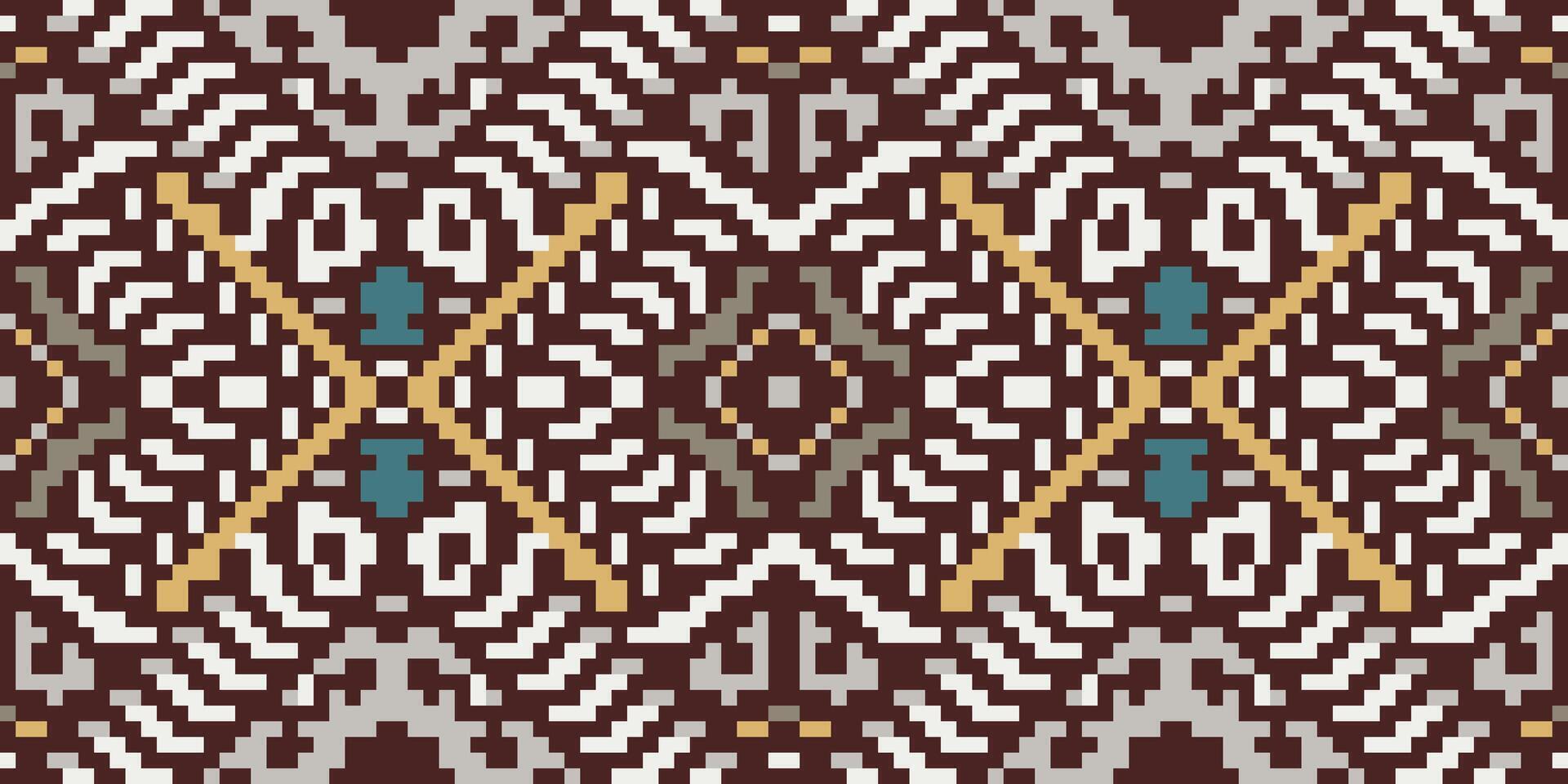 Motifs Geometric Patterns Drawingfolk Embroidery, Aztec Geometric Ornament Print. Design for Carpet, Wallpaper, Clothing, Wrapping, Fabric vector