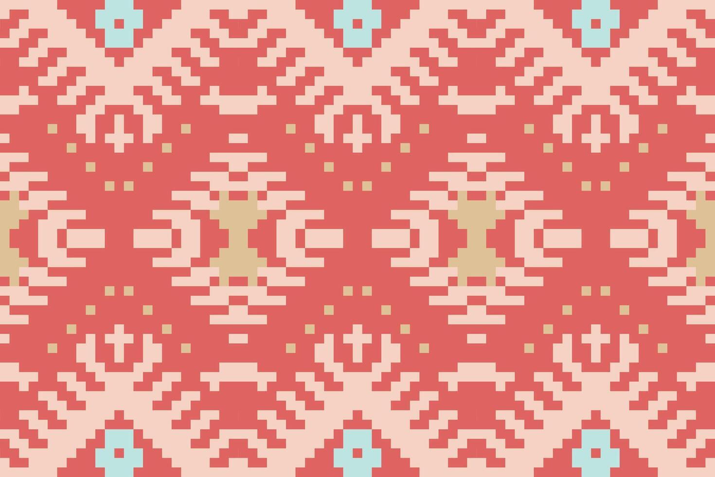 Abstract Korean Traditional Pattern Designfolk Embroidery, Aztec Geometric Ornament Print. Design for Carpet, Wallpaper, Clothing, Wrapping, Fabric vector