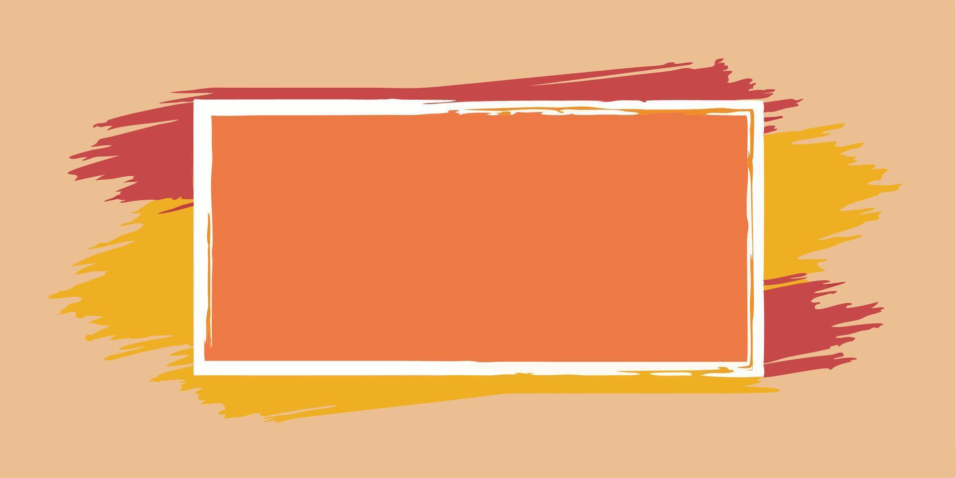 Textured Brushstroke Frame Showcase vector
