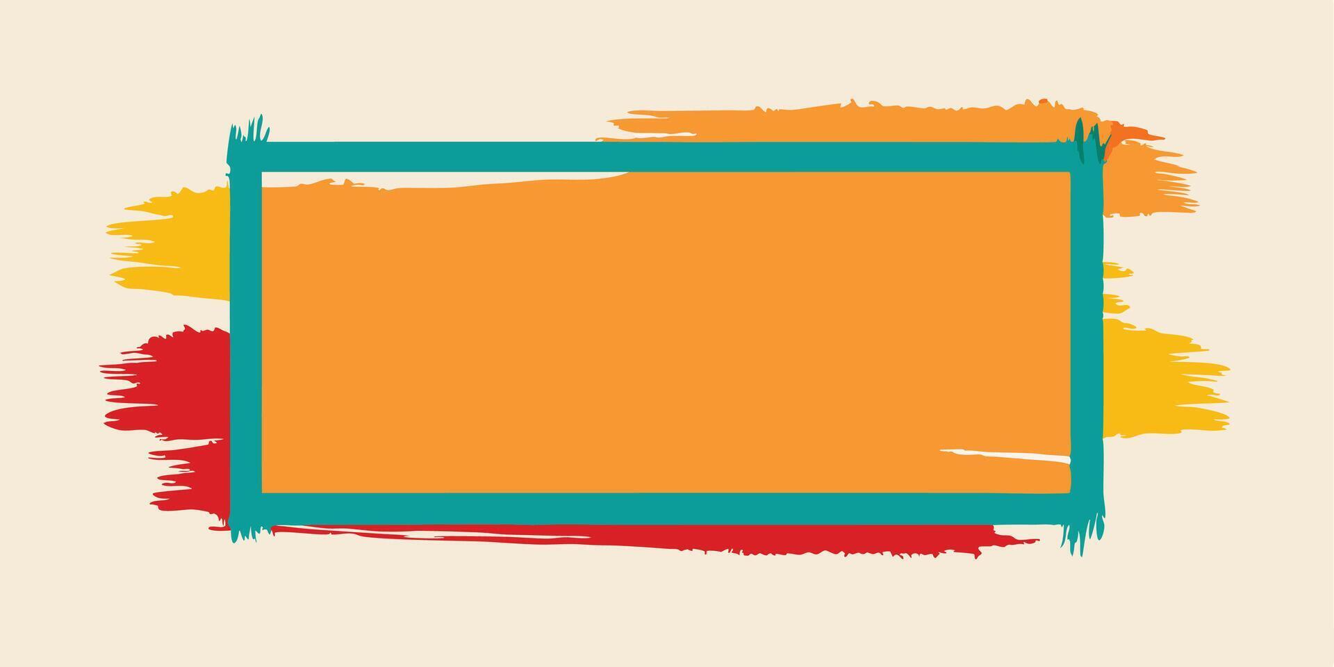 Sophisticated Brushstroke Frame Set vector