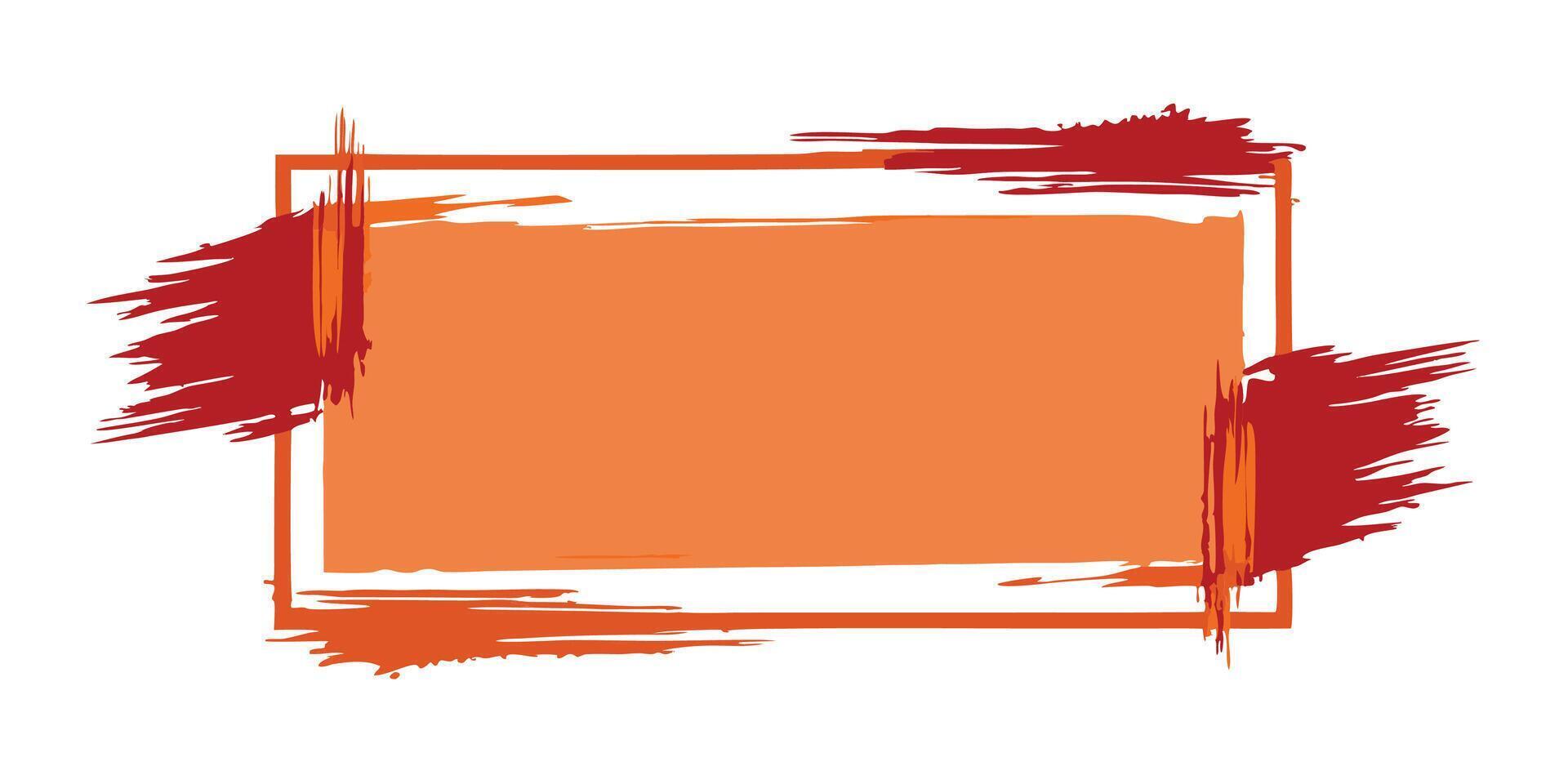 Custom Brushstroke Frame Series vector