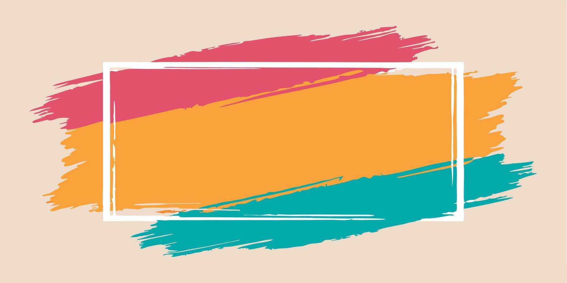Distinctive Brushstroke Frame Selection vector