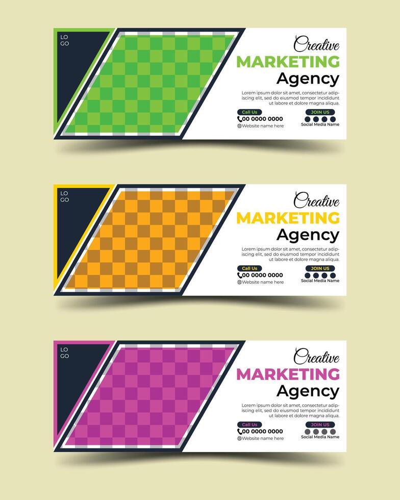 Corporate Business Social Media Post Design Template vector