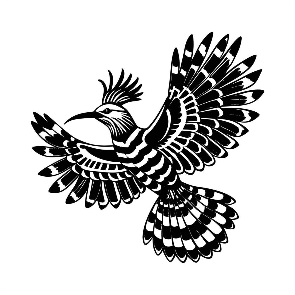 Hoopoe Silhouette Bird vector