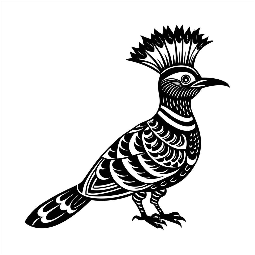 Hoopoe Bird Design vector