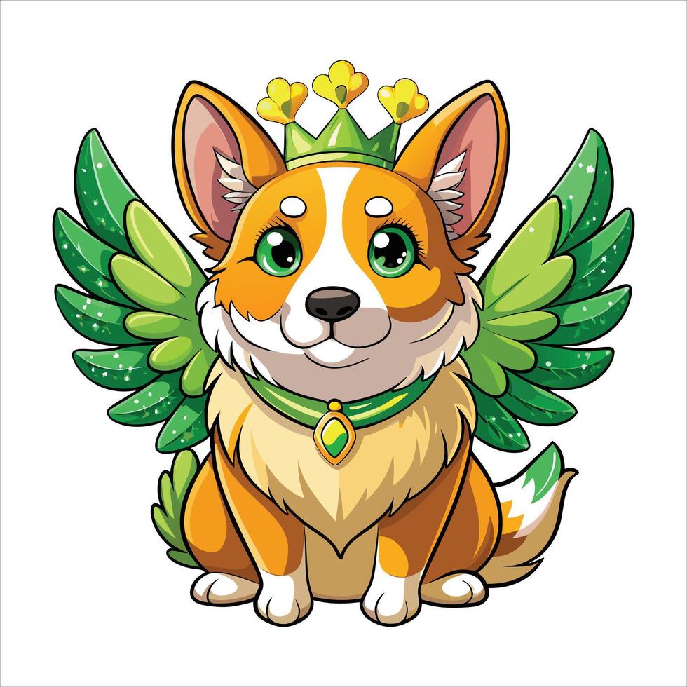 St. Patrick s corgi Dog svg vector