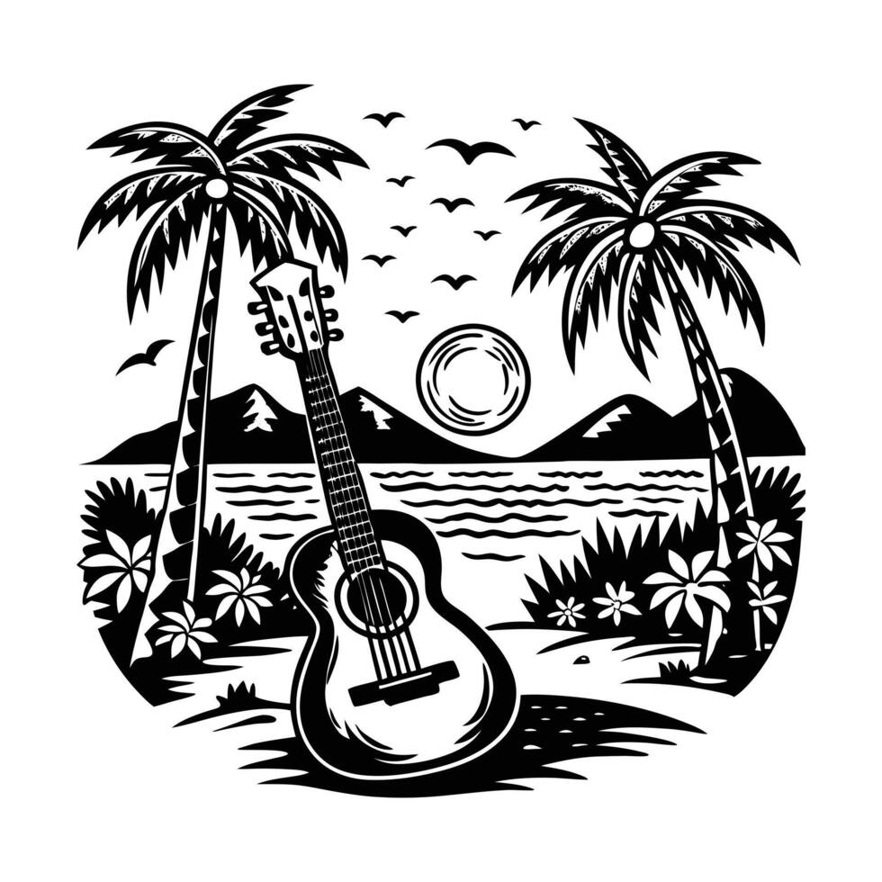 Hawaiian Ukulele Vectors