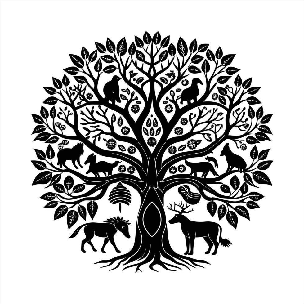 Animal Tree Vectors