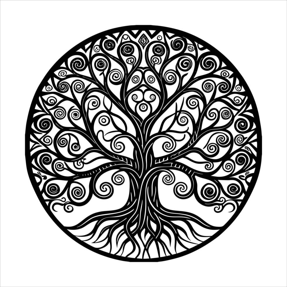 Tree Of Life Silhouette Vectors